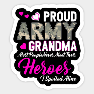 Proud Army Grandma Sticker